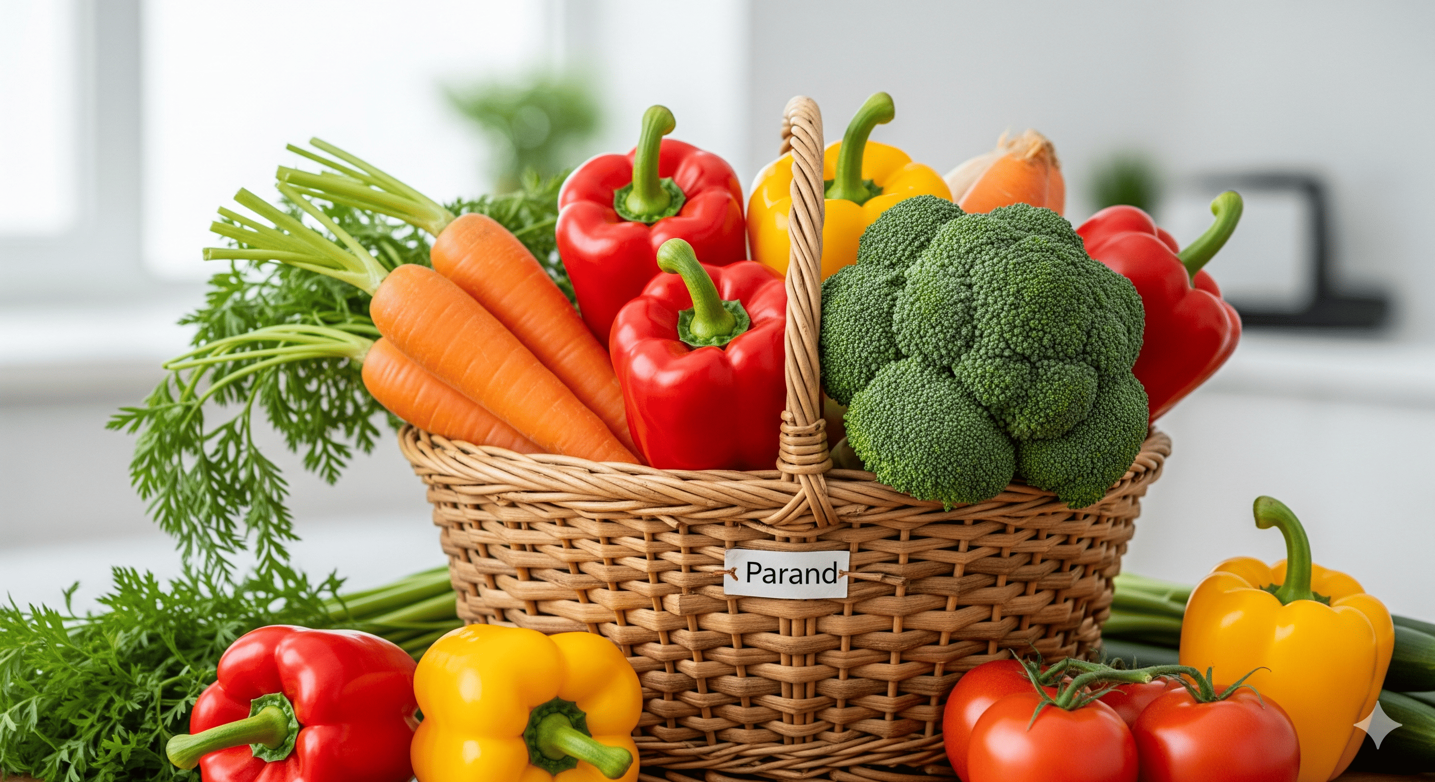 سبد میوه و سبزیجات تازه